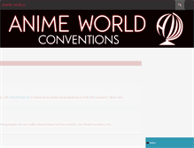 Tablet Screenshot of animeworldexpos.com